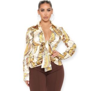 💛 Sending Signals Satin Blouse 💛